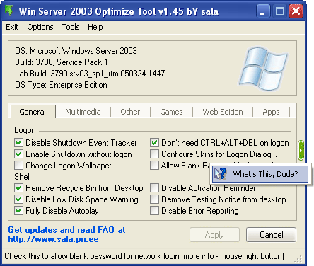 windows 2003 server  features